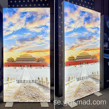 Aluminium Seg Frameless Advertising System Standing Light Box